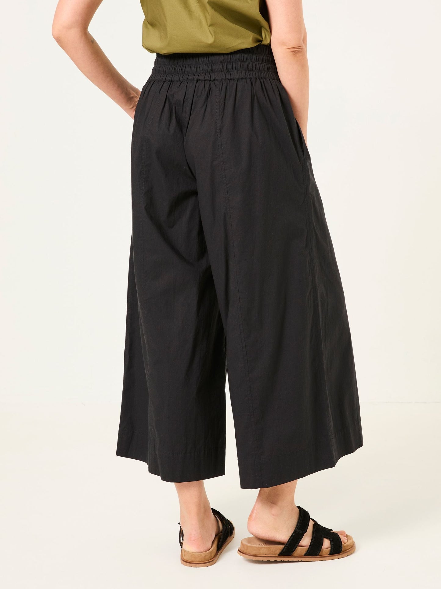 Yorteeza Wide Leg Cropped Trouser