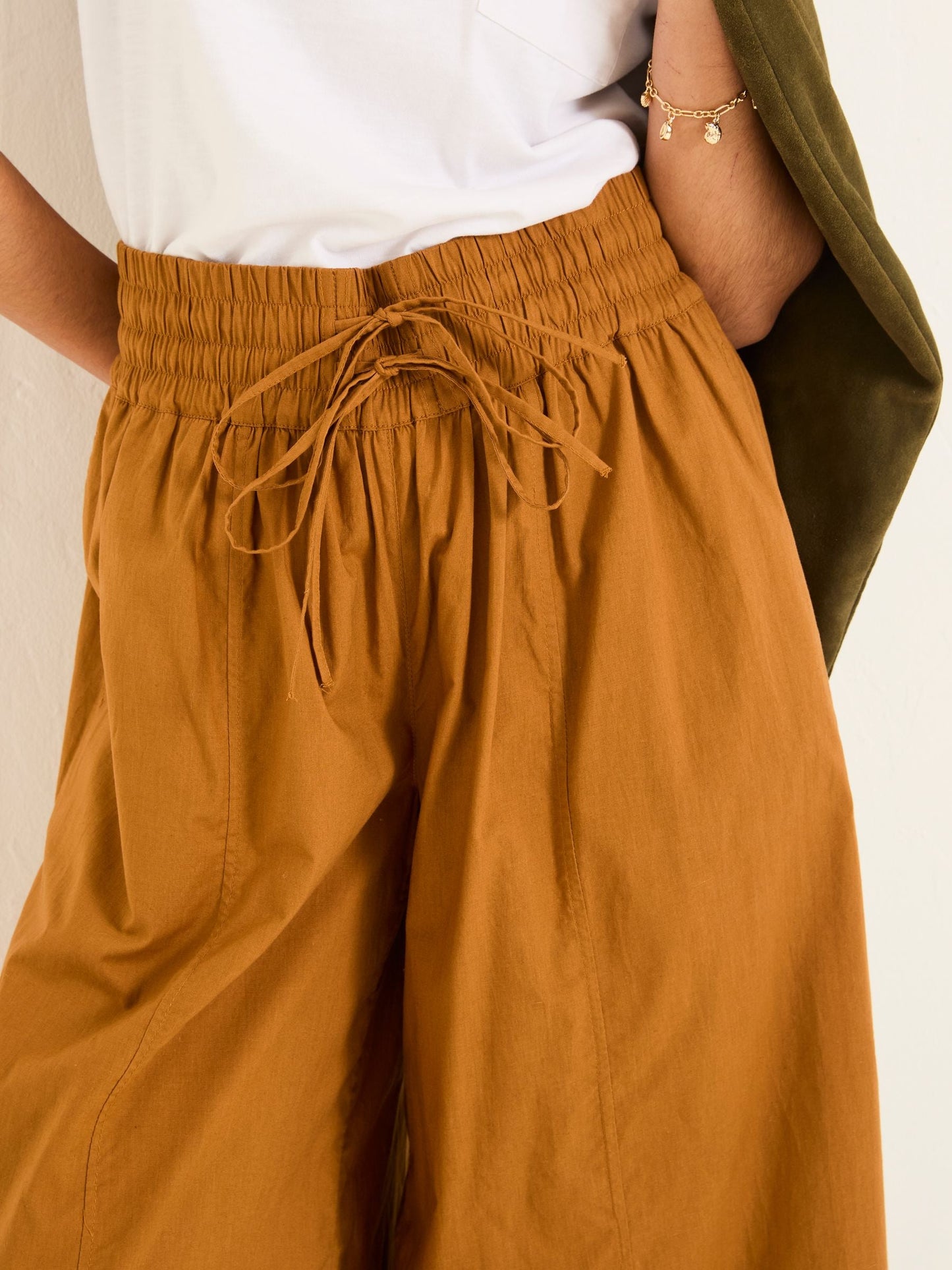 Yorteeza Wide Leg Cropped Trouser