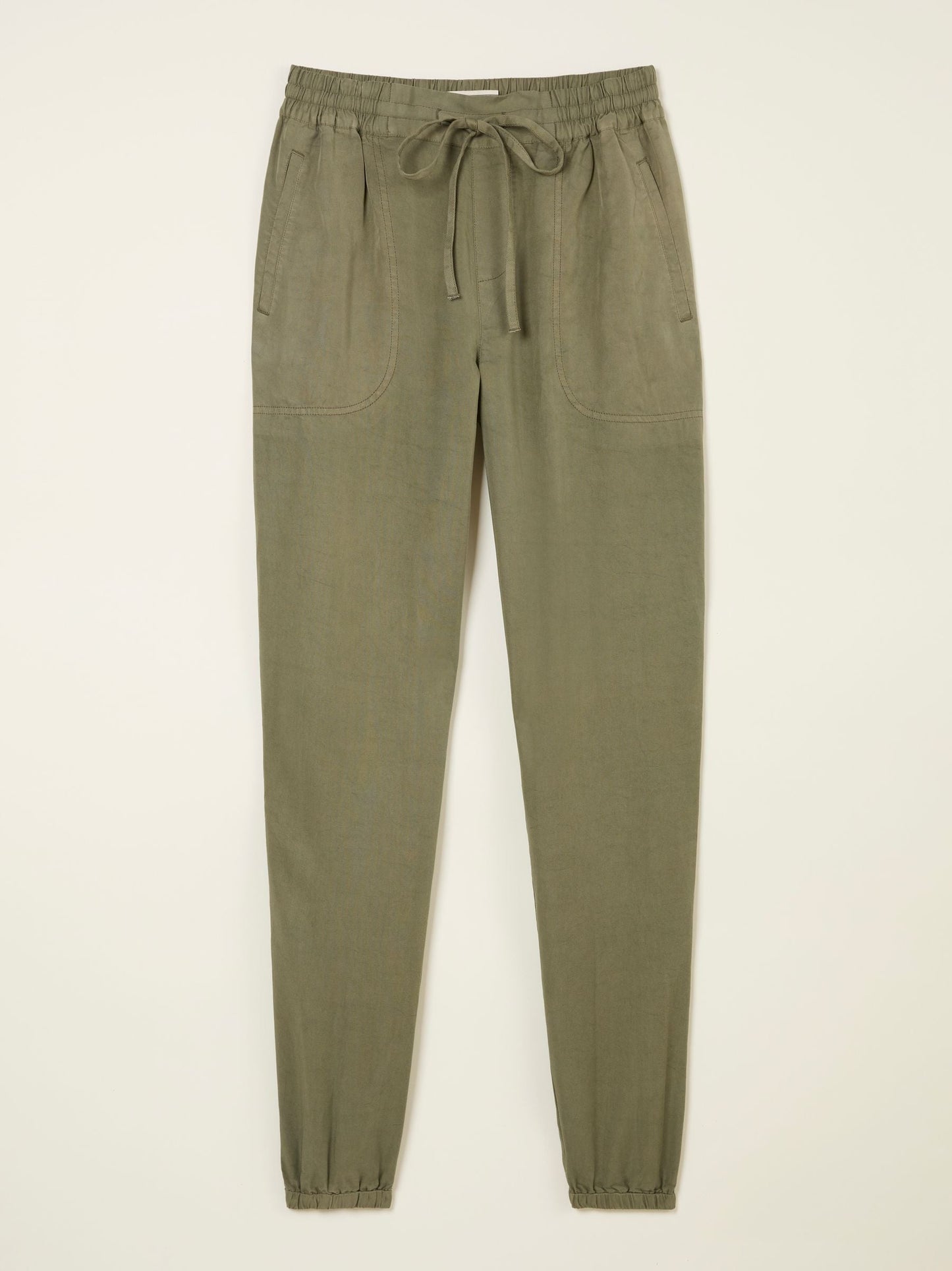 Yorteeza Green Cuffed Casual Trouser