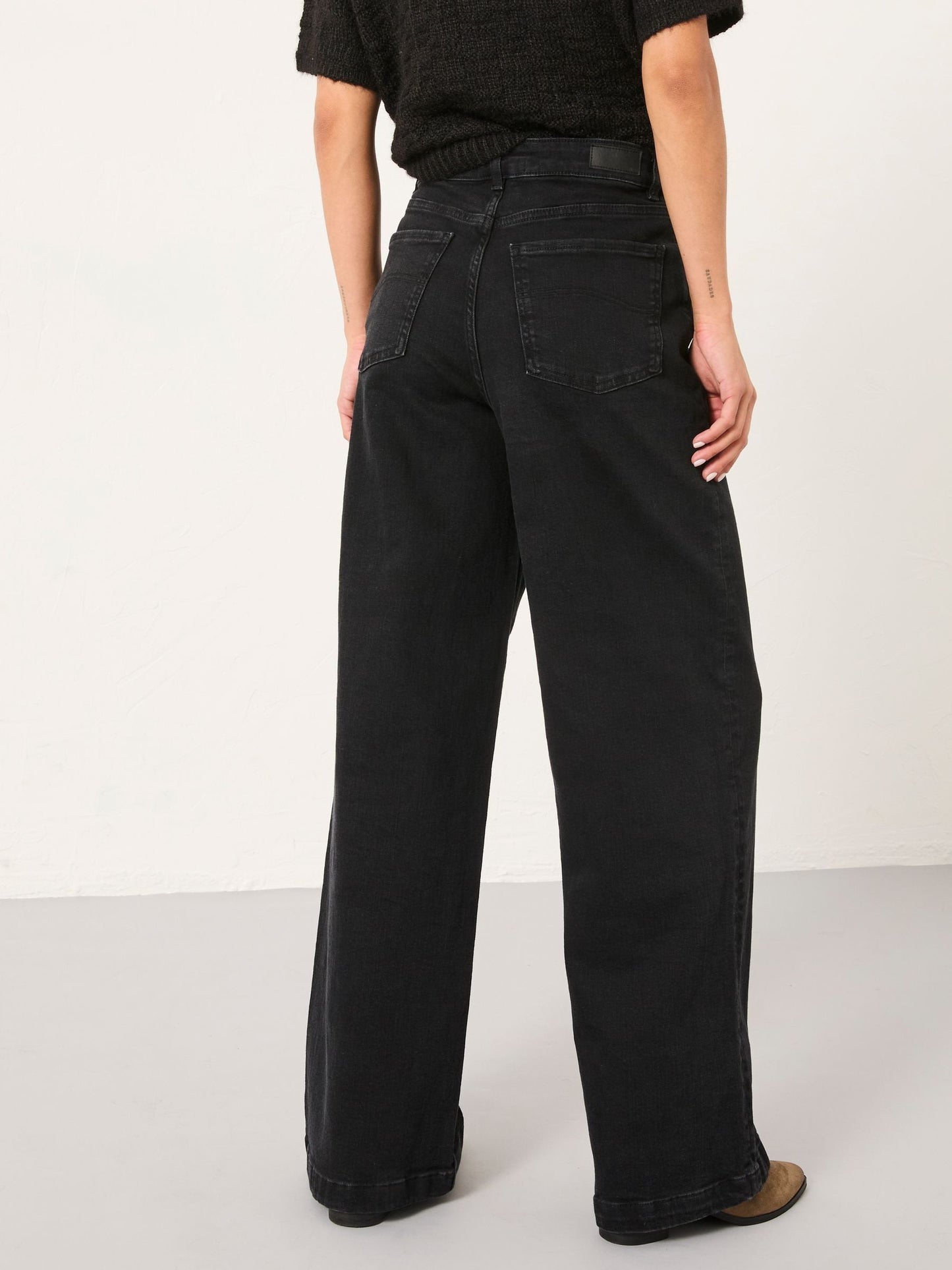 Yorteeza Casual Blue Wide Leg Jeans