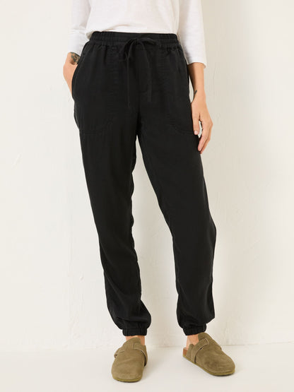 Yorteeza Black Cuffed Trouser - Yorteeza