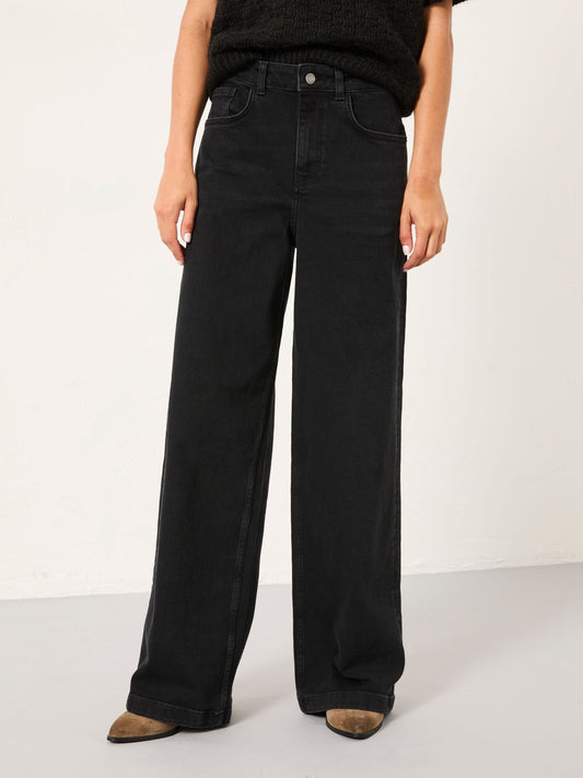 Yorteeza Casual Blue Wide Leg Jeans