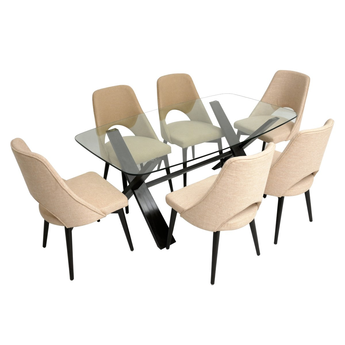 Yorteeza Florence 6 Person Dining Table