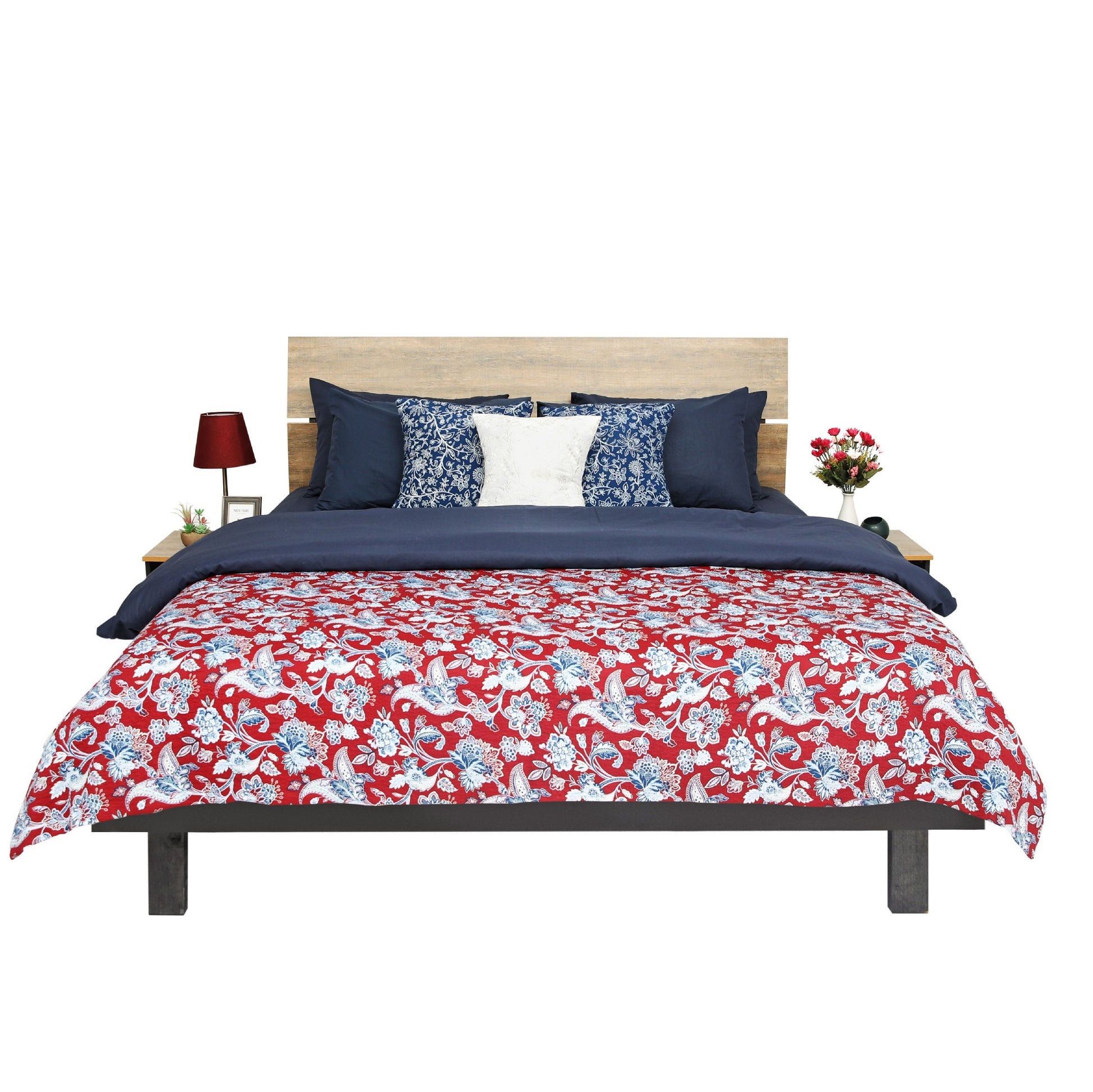 Yorteeza Shane – Bed & 2 Sides Table Set